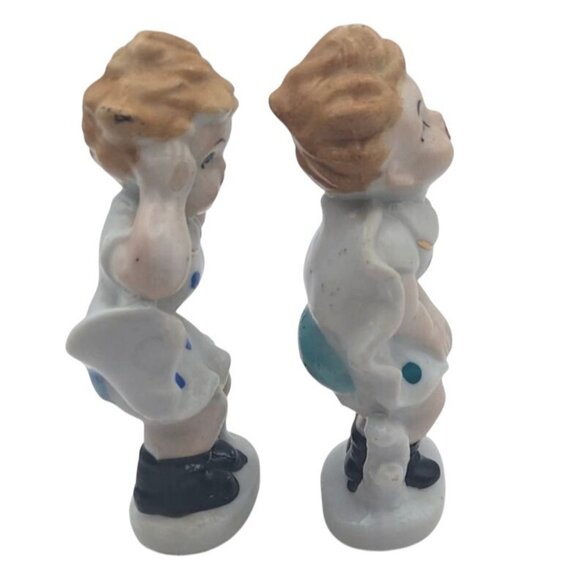 Windy Day Marilyn Monroe Style Porcelain Figurines Japan Set of 2 Vintage MCM - Picture 5 of 10